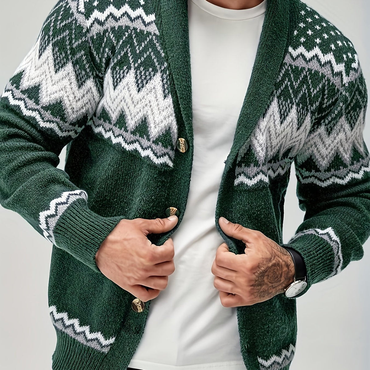 MANSSINO™ | Men's Geometric Knit Jacket