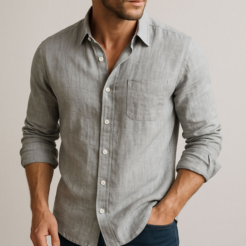 MANSSINO™ | Men's Airy Cotton-Linen Shirt