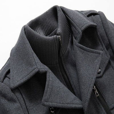 MANSSINO™ | Zip-Neck Buttoned Winter Coat