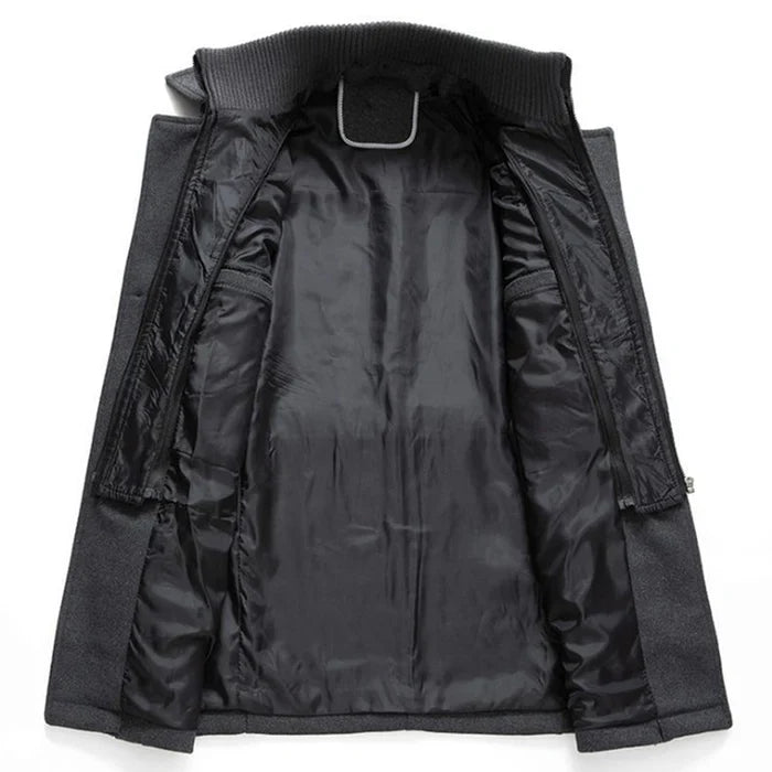 MANSSINO™ | Zip-Neck Buttoned Winter Coat