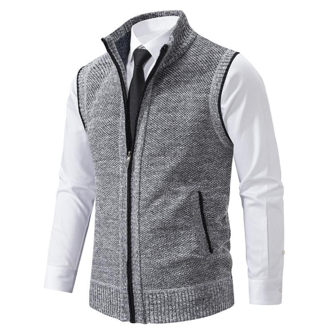 MANSSINO™ | Full-Zip Sweater Vest