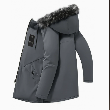 MANSSINO™ | Men's Windproof Hooded Thermal Mid-Length Parka Jacket