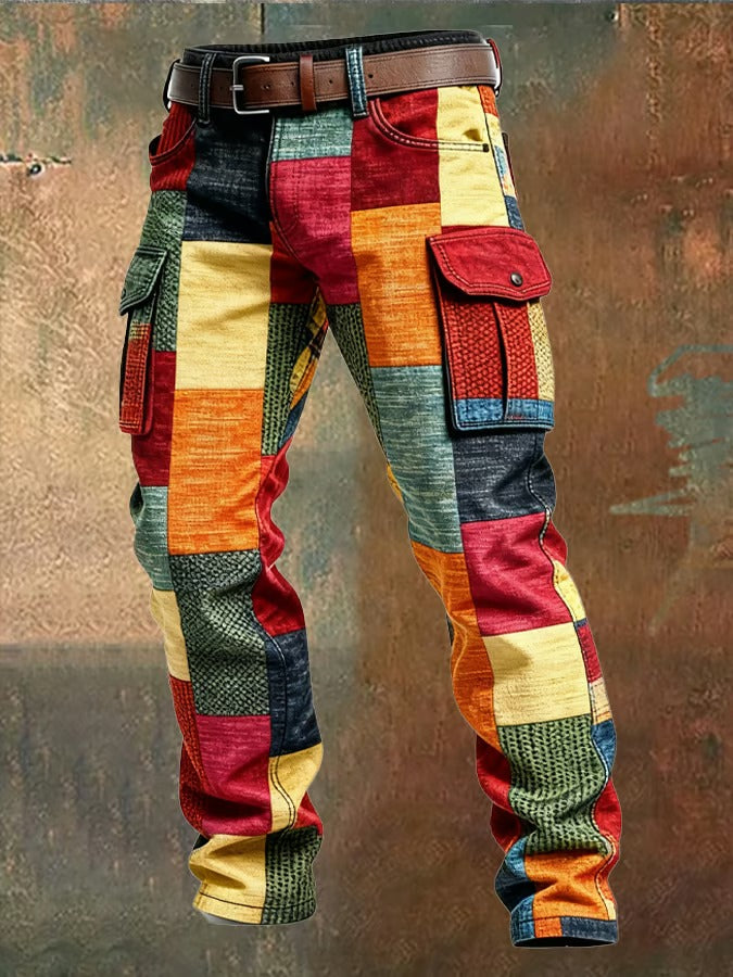 MANSSINO™ | Mens Patchwork Cargo Trousers