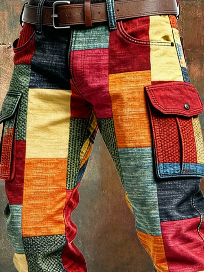 MANSSINO™ | Mens Patchwork Cargo Trousers