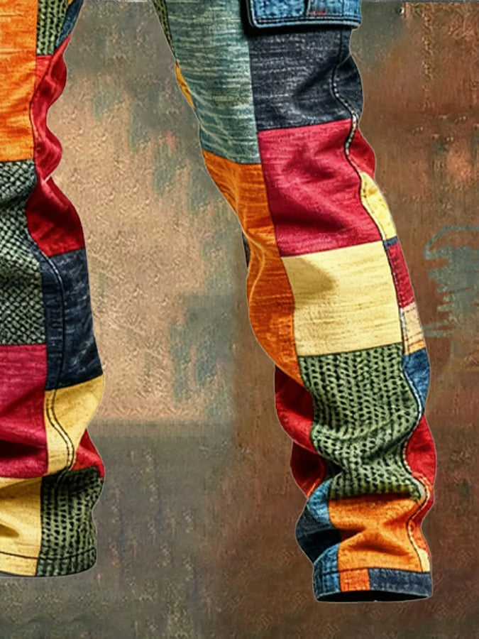 MANSSINO™ | Mens Patchwork Cargo Trousers