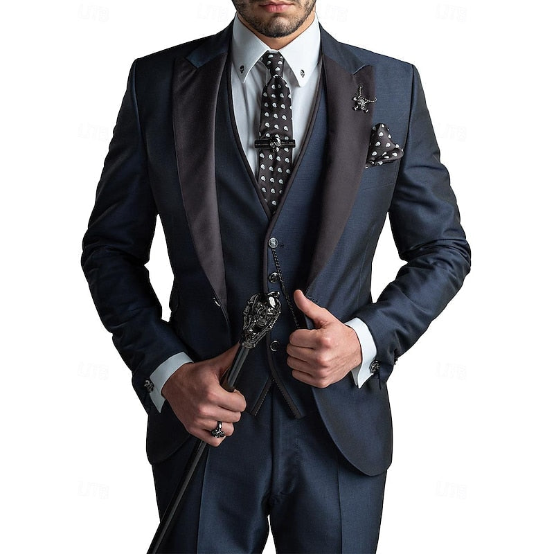 MANSSINO™ | Men's Linen Three-Piece Suit
