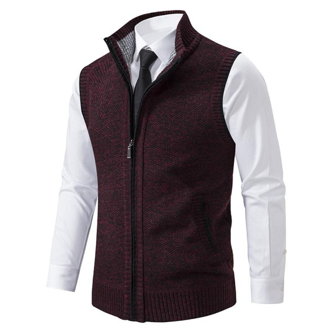 MANSSINO™ | Full-Zip Sweater Vest