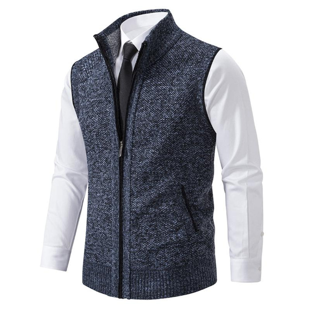 MANSSINO™ | Full-Zip Sweater Vest