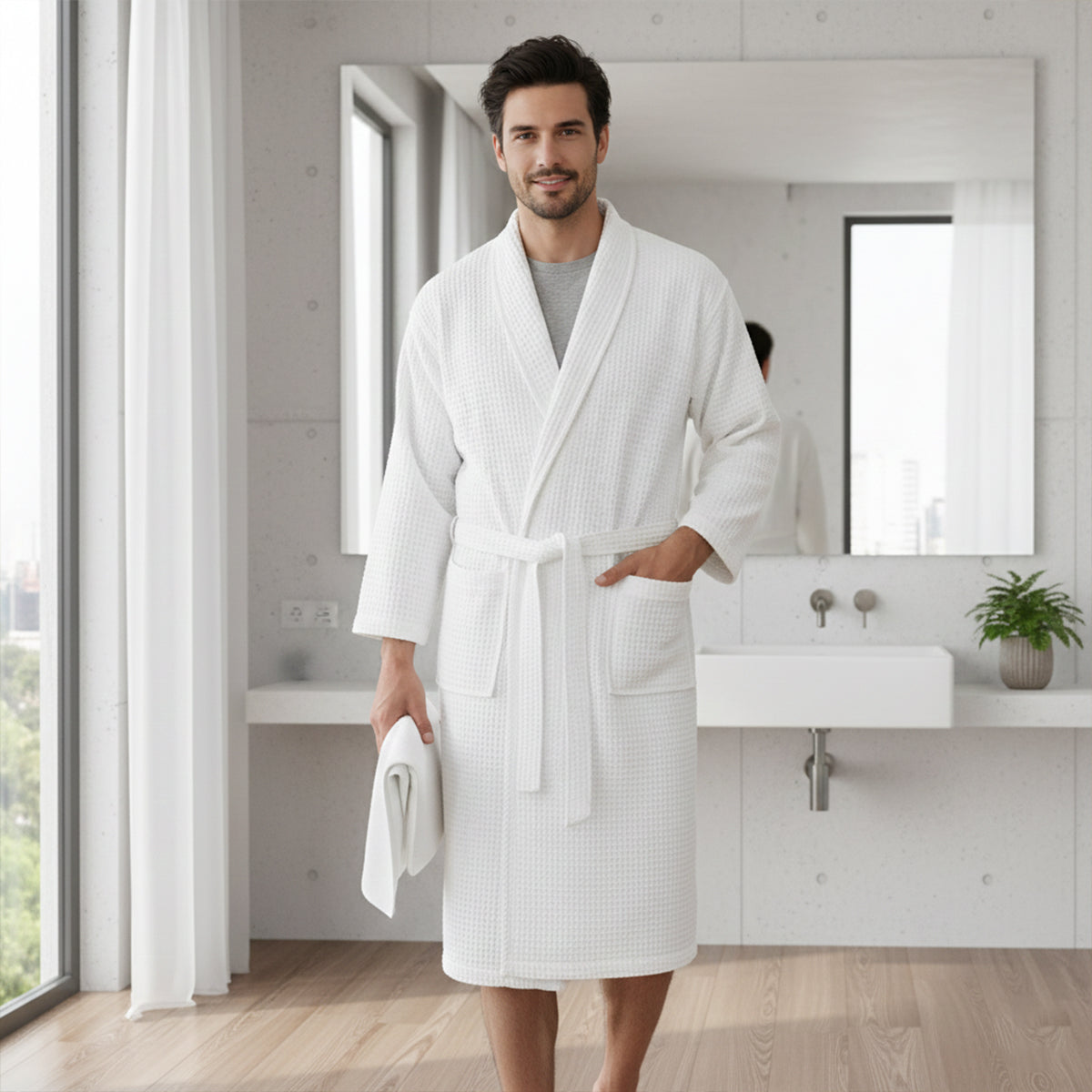 MANSSINO™ | Waffle Bathrobe
