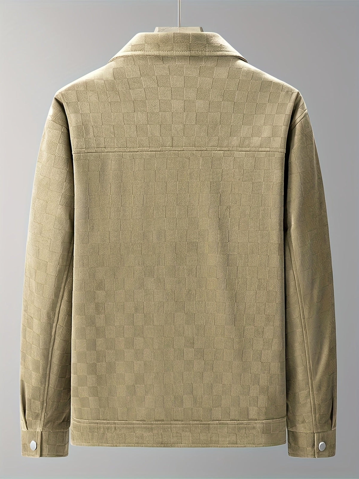 MANSSINO™ | Mavrick Checkered Suede Jacket