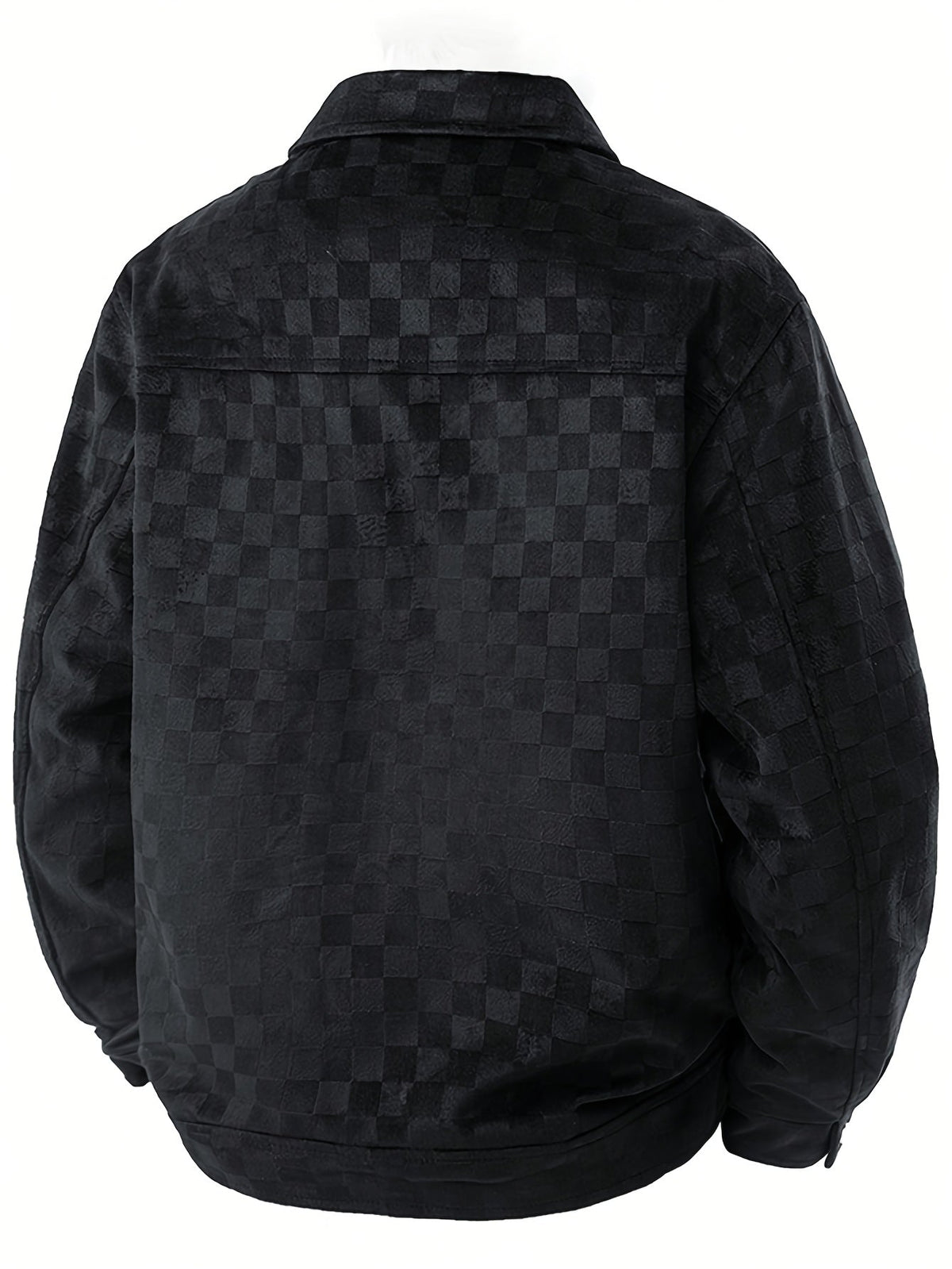 MANSSINO™ | Mavrick Checkered Suede Jacket
