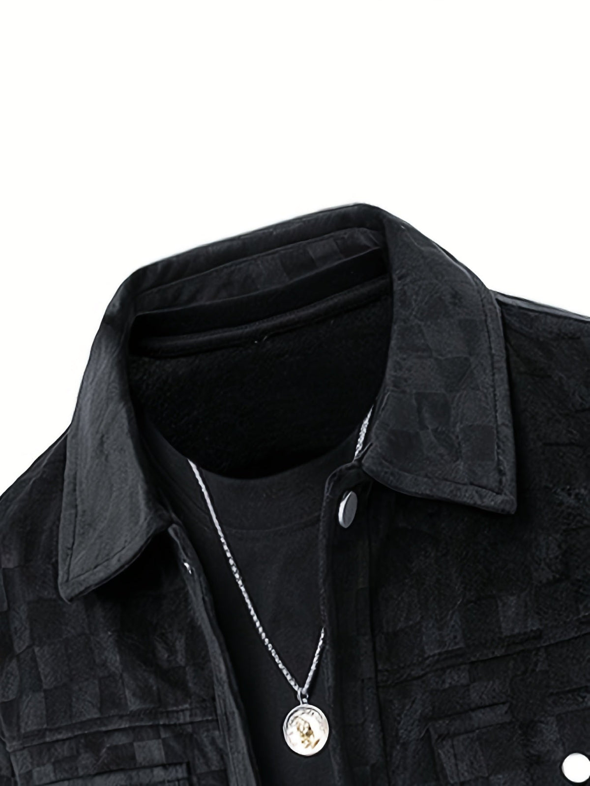 MANSSINO™ | Mavrick Checkered Suede Jacket