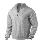 MANSSINO™ | Cable Knit Sweater Quarter-Zip Pullover