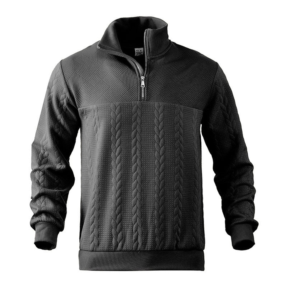 MANSSINO™ | Cable Knit Sweater Quarter-Zip Pullover