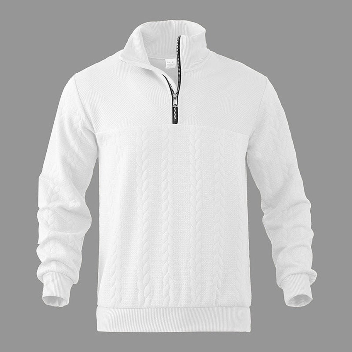 MANSSINO™ | Cable Knit Sweater Quarter-Zip Pullover