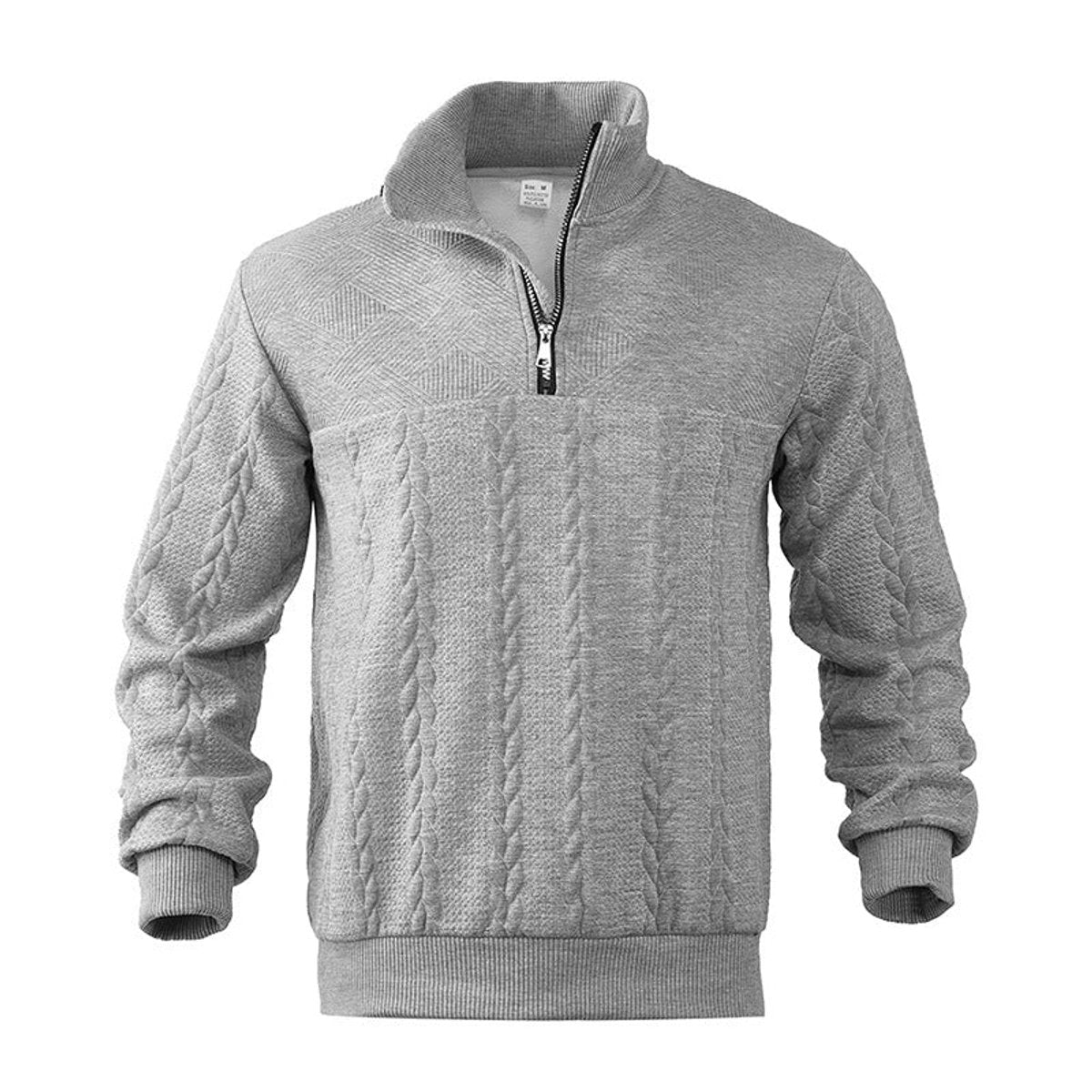 MANSSINO™ | Cable Knit Sweater Quarter-Zip Pullover