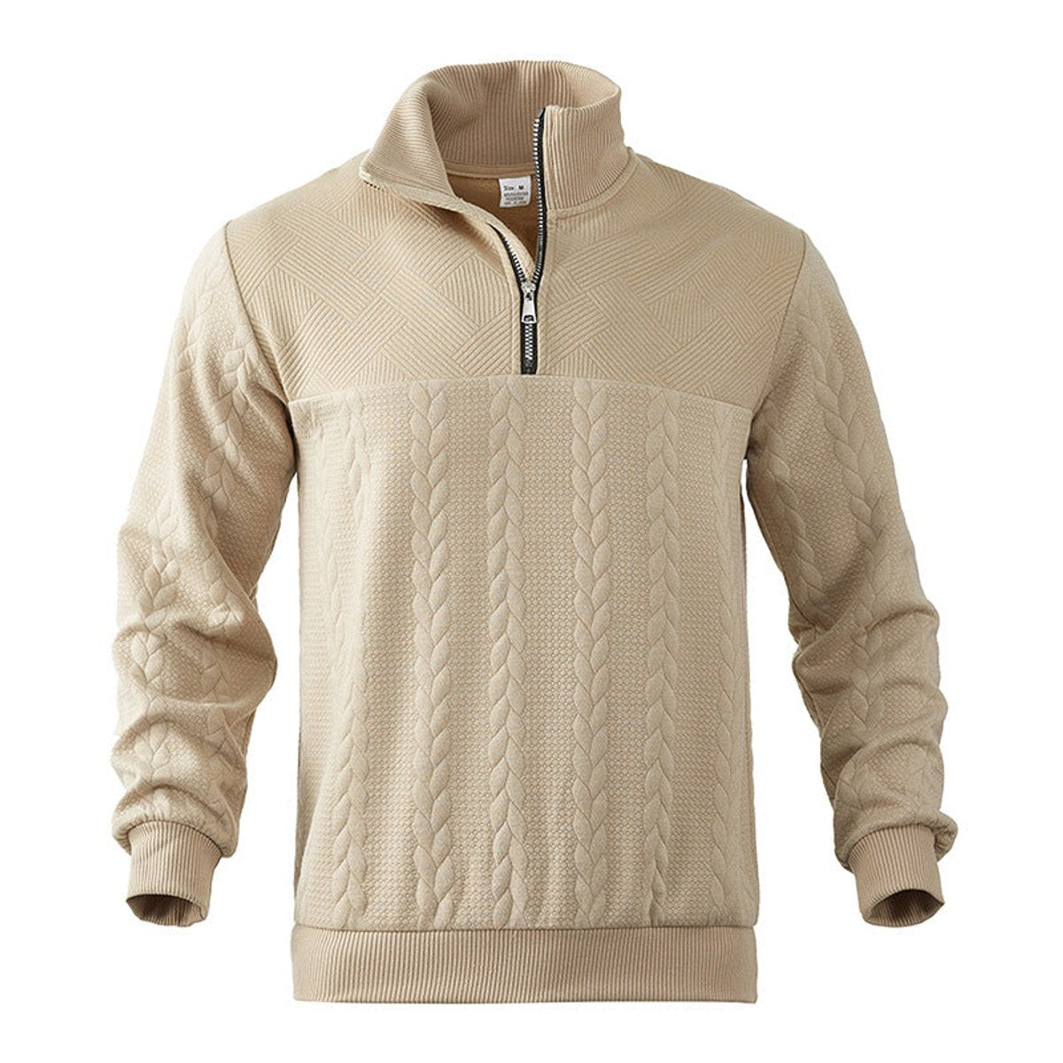 MANSSINO™ | Cable Knit Sweater Quarter-Zip Pullover