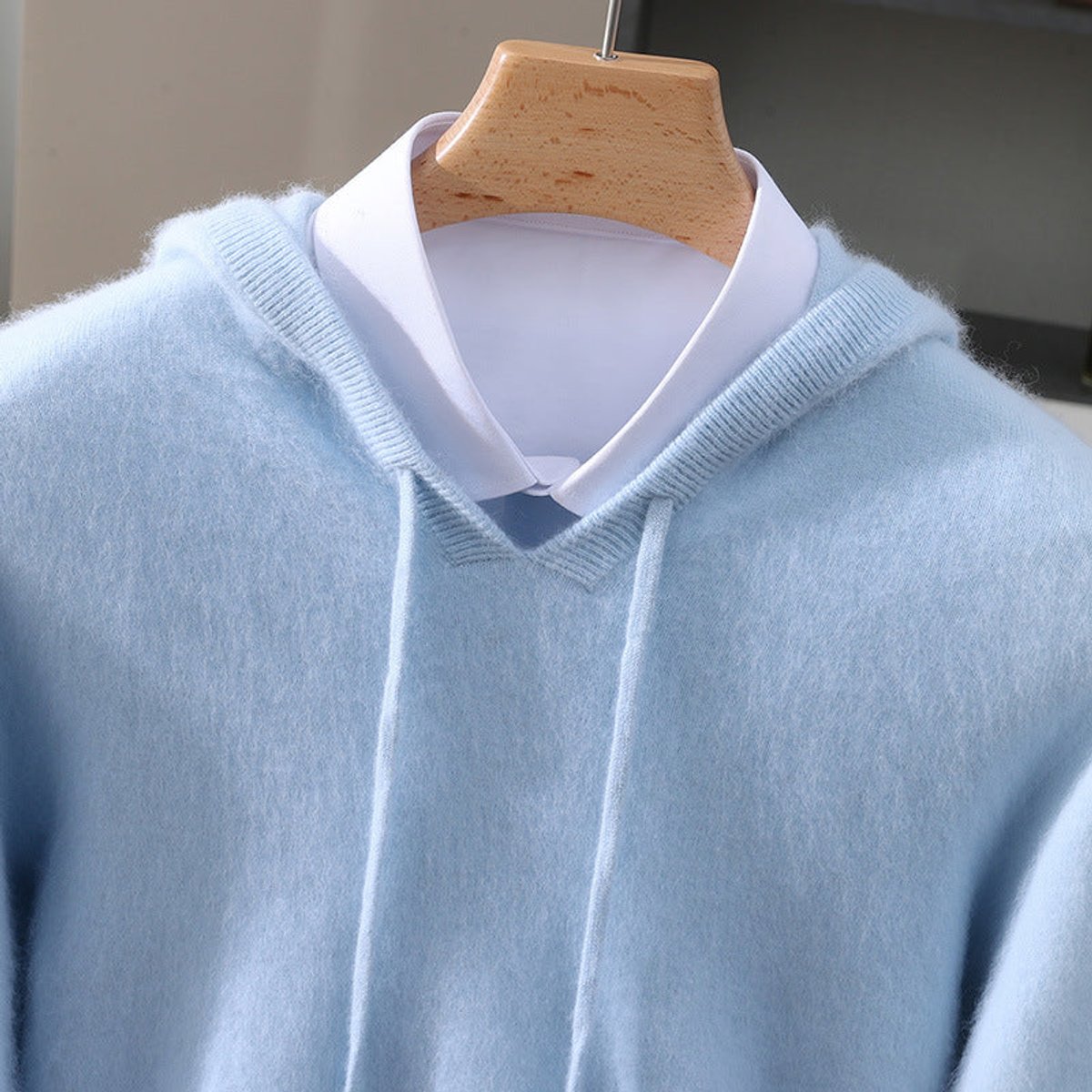 MANSSINO™ | Cashmere Hooded Pullover Sweater Soft Knit Hoodie