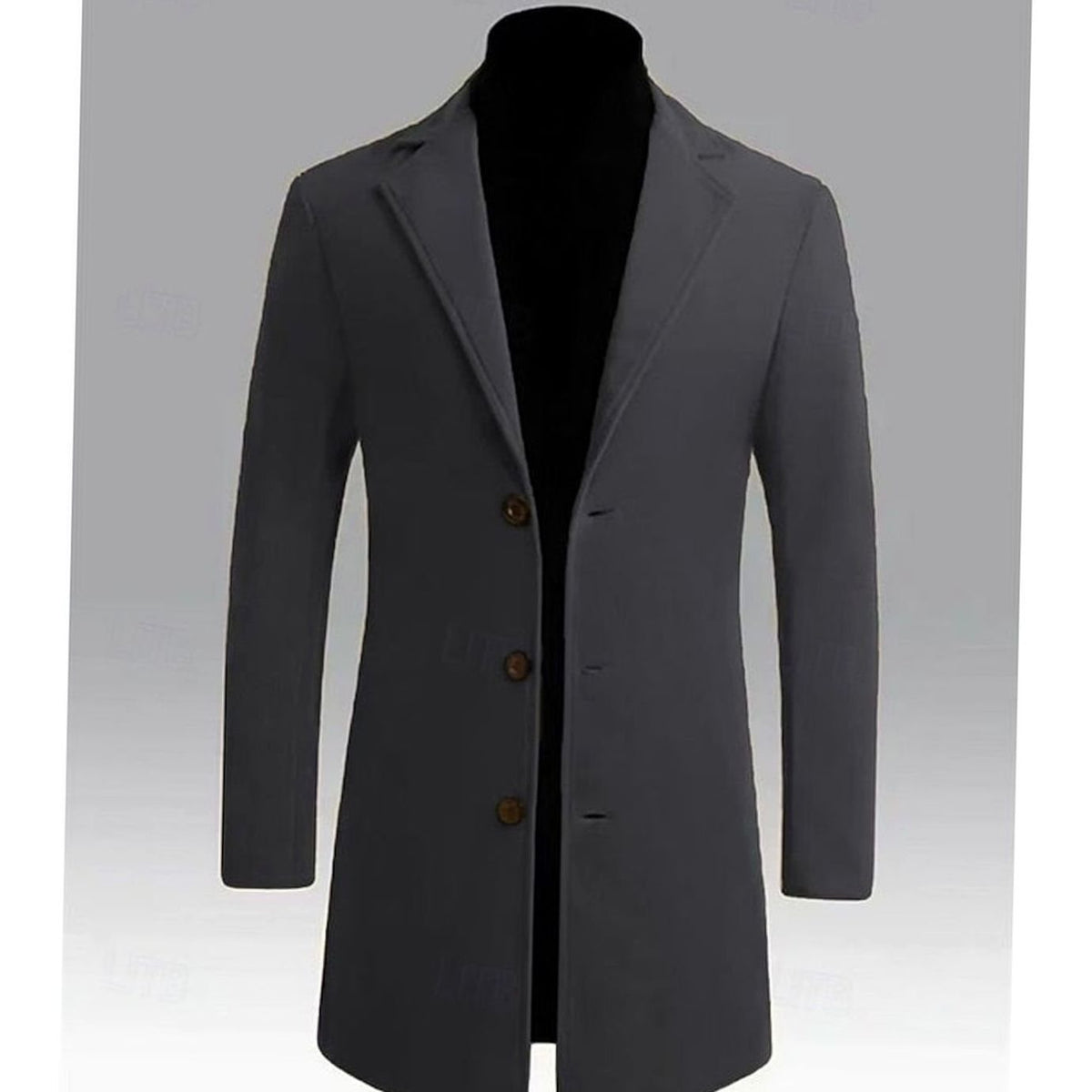 MANSSINO™ | Classic Long Wool Coat Single-Breasted Overcoat