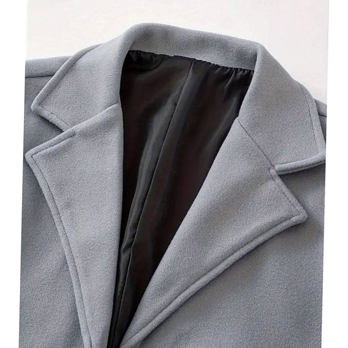 MANSSINO™ | Classic Long Wool Coat Single-Breasted Overcoat