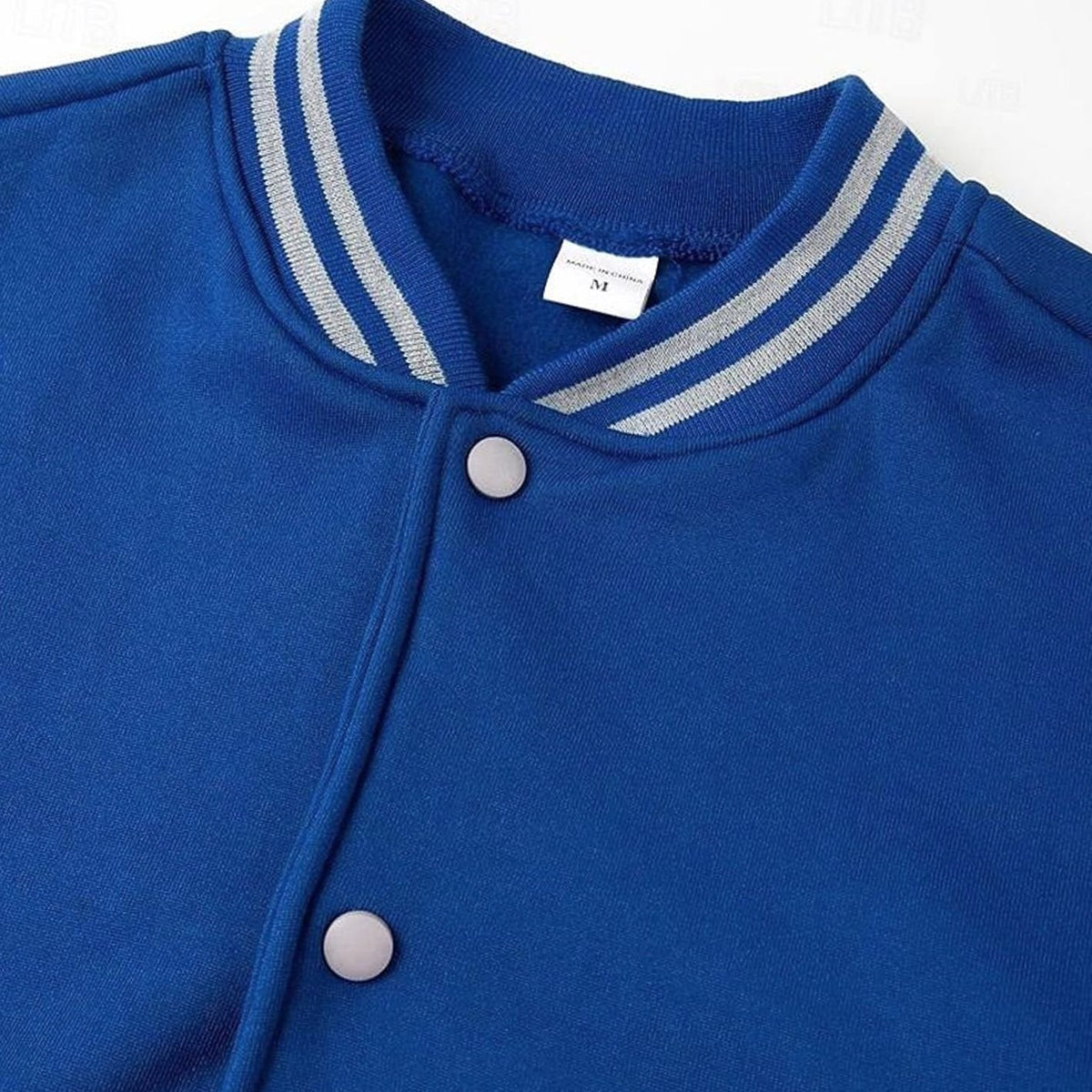 MANSSINO™ | Classic Varsity Bomber Jacket Ribbed Snap-Button