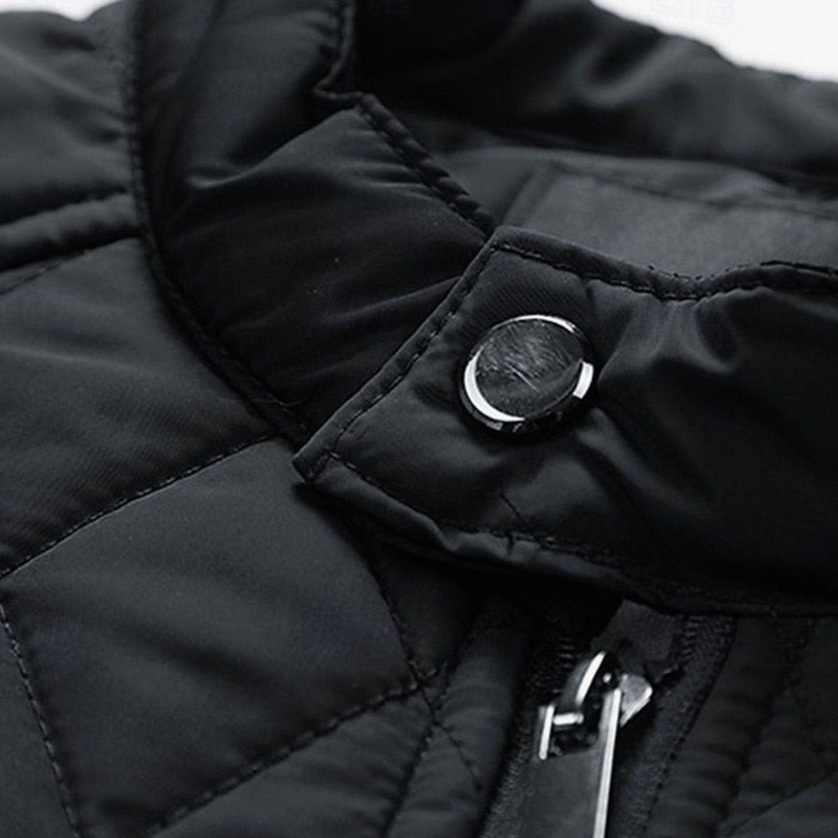 MANSSINO™ | Diamond-Quilted Stand-Collar Full-Zip Jacket