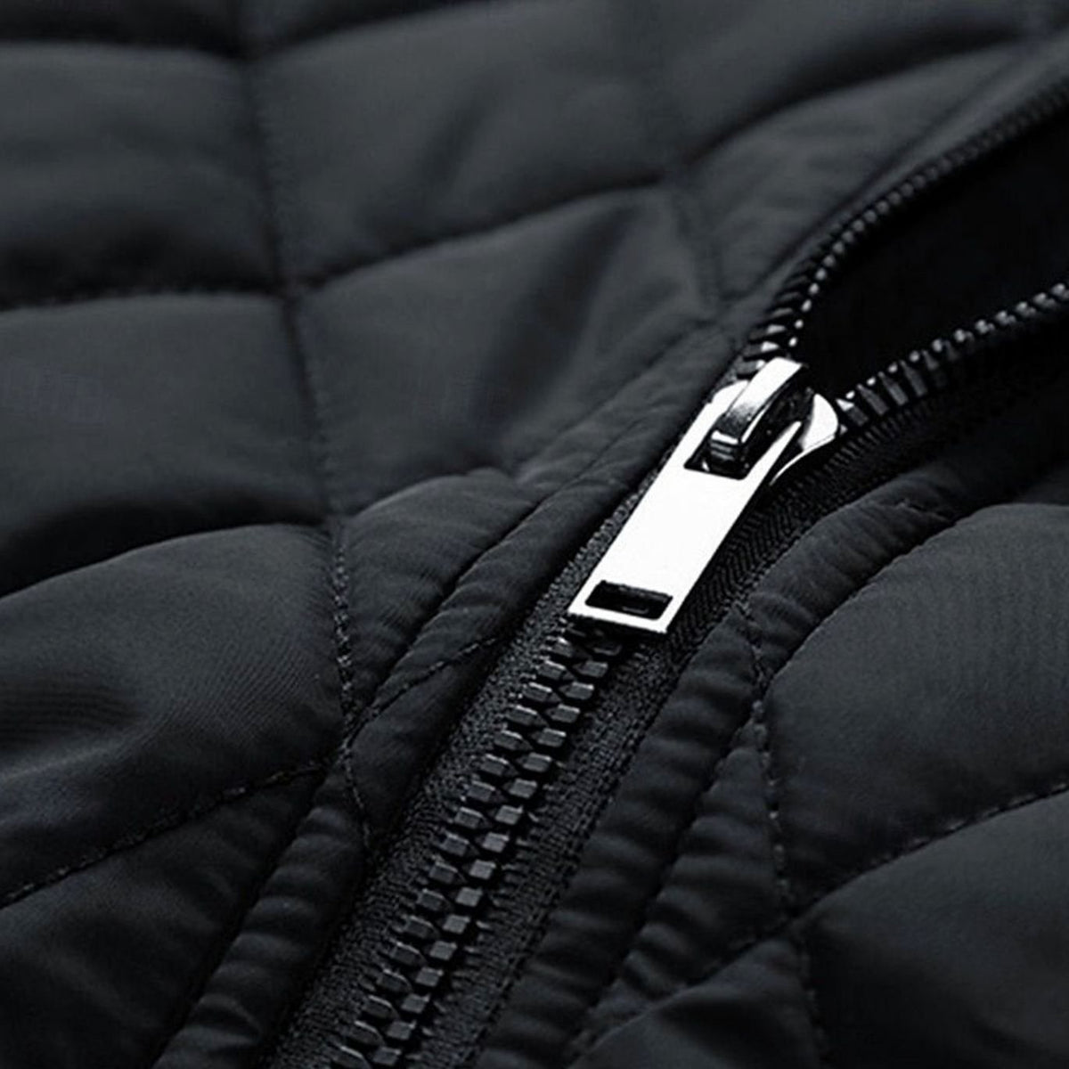 MANSSINO™ | Diamond-Quilted Stand-Collar Full-Zip Jacket