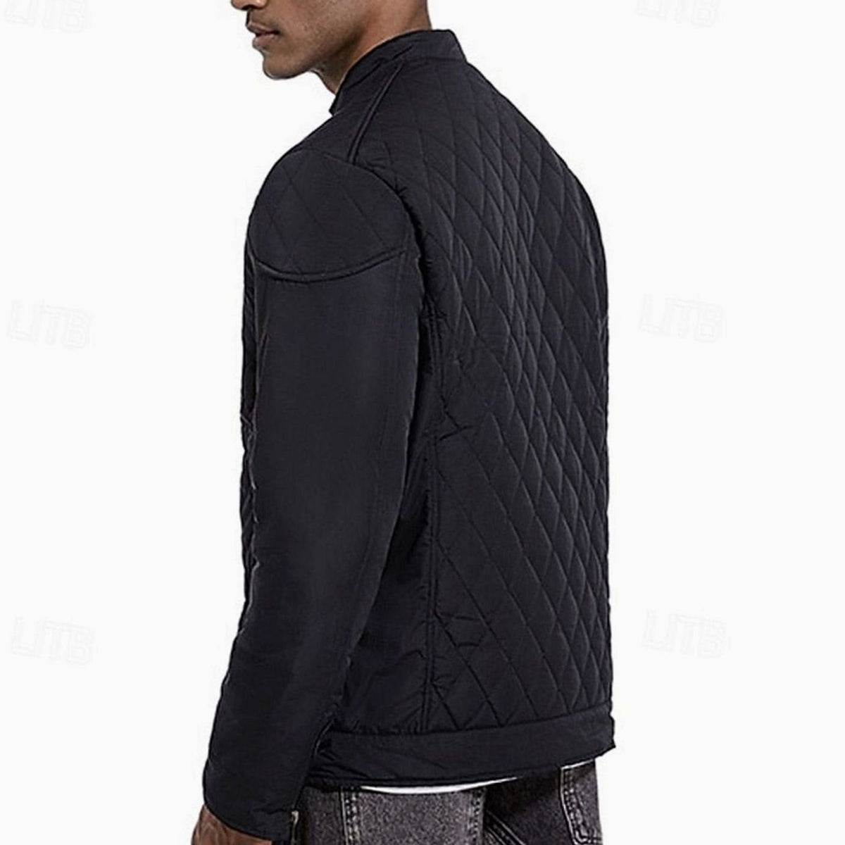 MANSSINO™ | Diamond-Quilted Stand-Collar Full-Zip Jacket