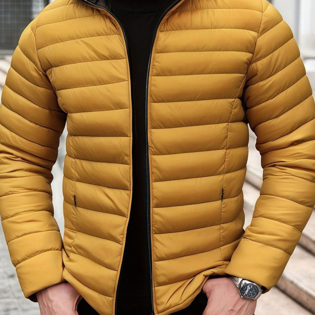 MANSSINO™ | Lightweight Quilted Zip-Up Puffer Jacket