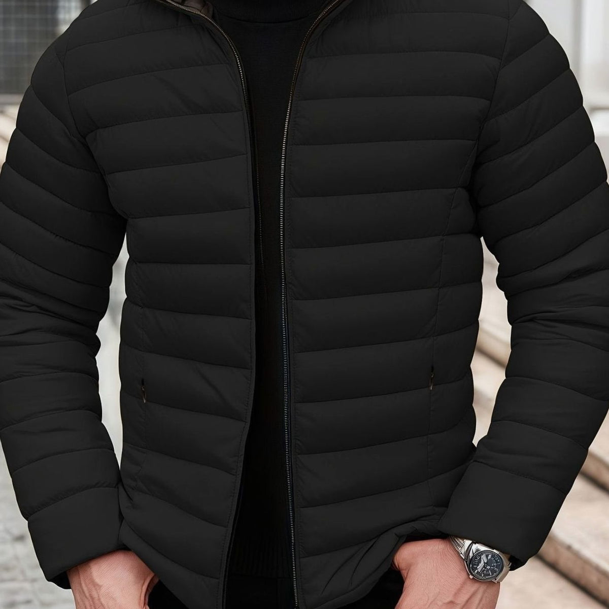 MANSSINO™ | Lightweight Quilted Zip-Up Puffer Jacket