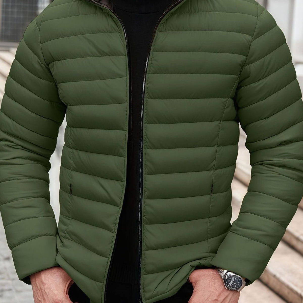 MANSSINO™ | Lightweight Quilted Zip-Up Puffer Jacket