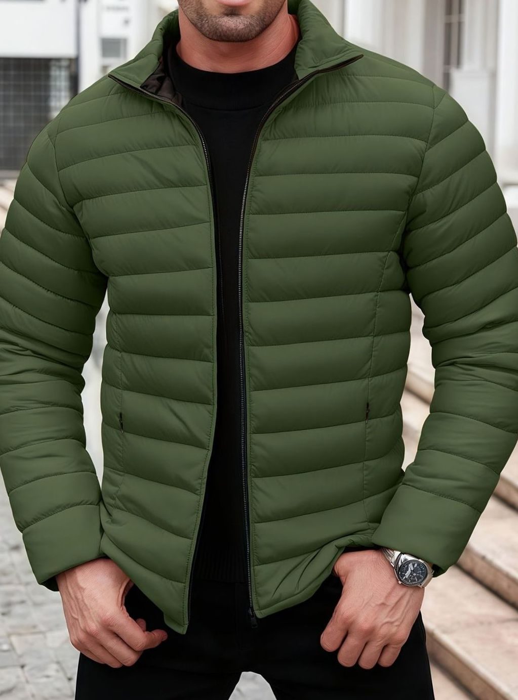 MANSSINO™ | Lightweight Quilted Zip-Up Puffer Jacket