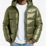 MANSSINO™ | Quilted Hooded Coated Puffer Jacket