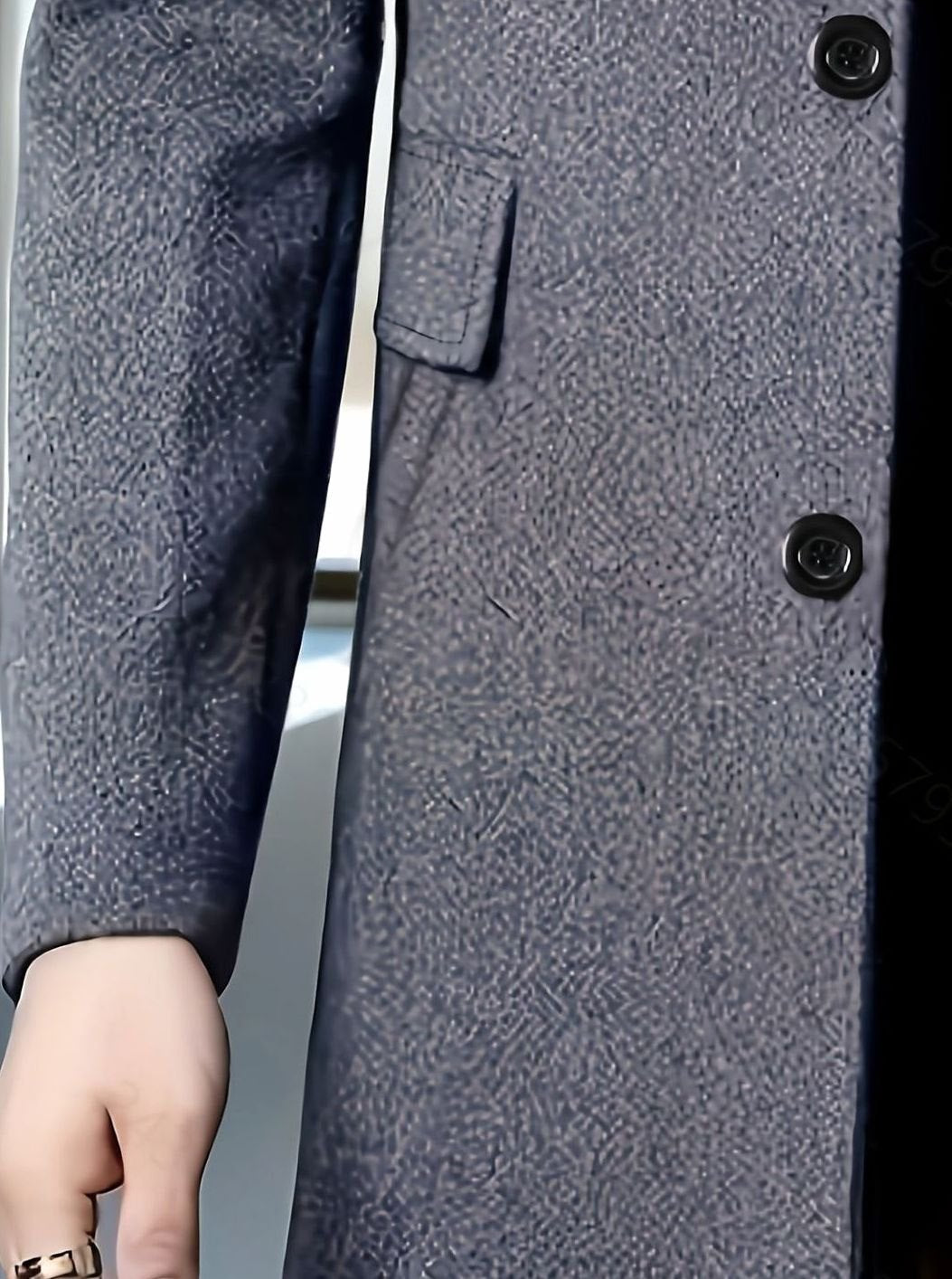 MANSSINO™ | Single-Breasted Wool Overcoat Classic Collar Topcoat