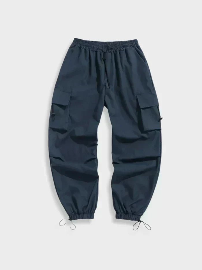 MANSSINO™ | Wide-Leg Cargo Pants with Elastic Waist and Toggle Cuffs
