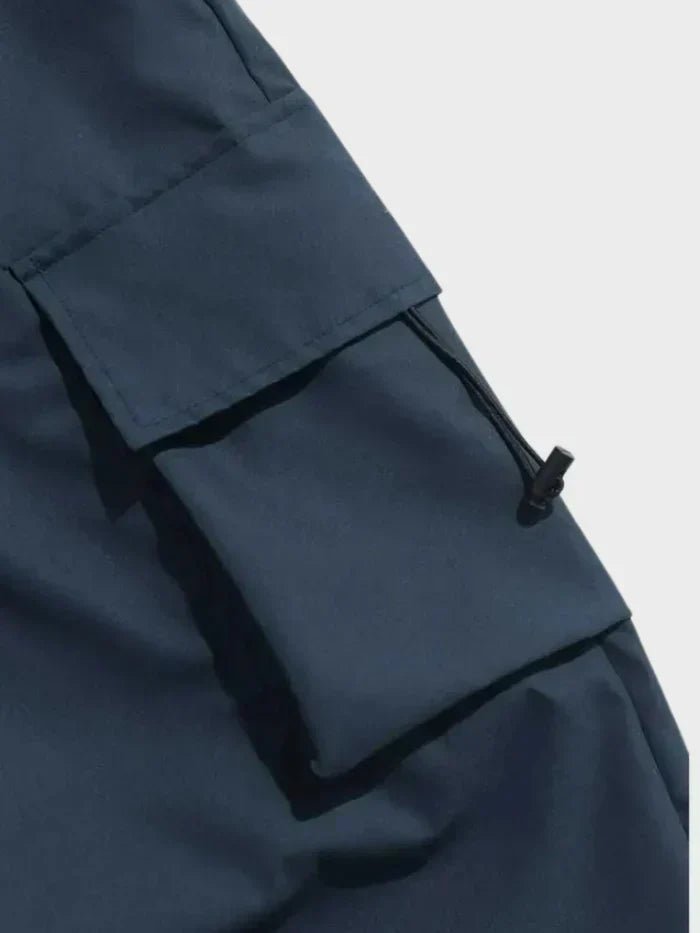 MANSSINO™ | Wide-Leg Cargo Pants with Elastic Waist and Toggle Cuffs