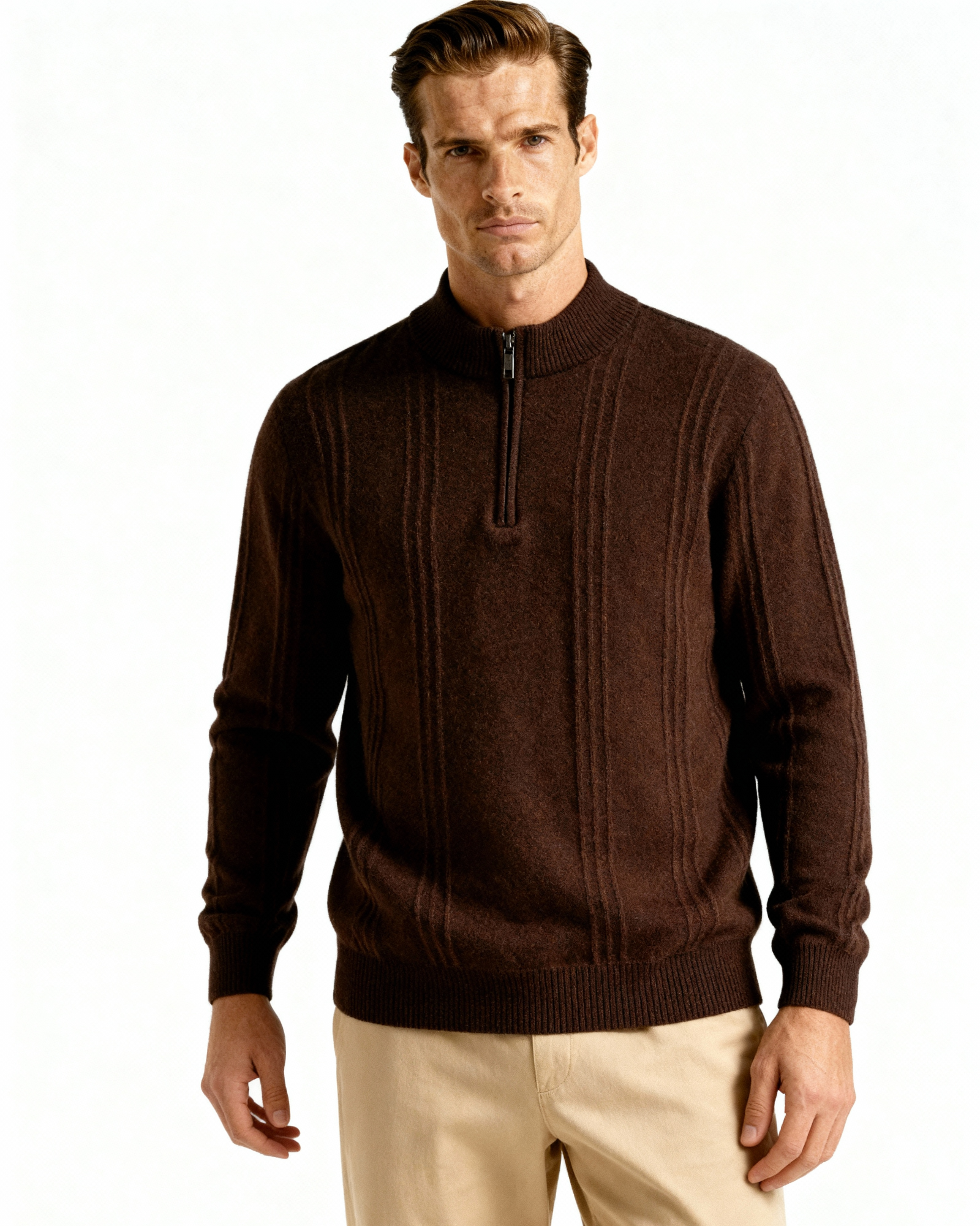 MANSSINO™ | RIBBED HALF-ZIP