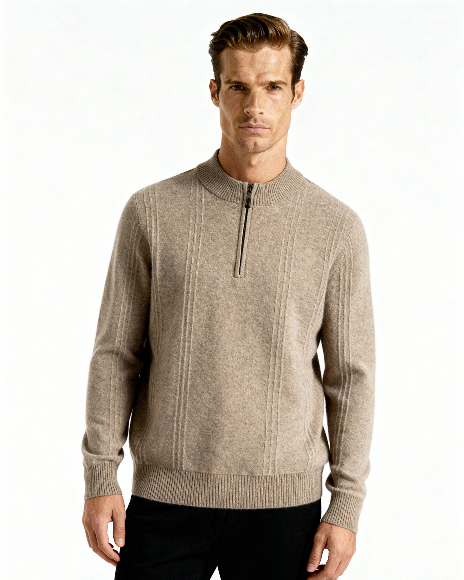 MANSSINO™ | RIBBED HALF-ZIP