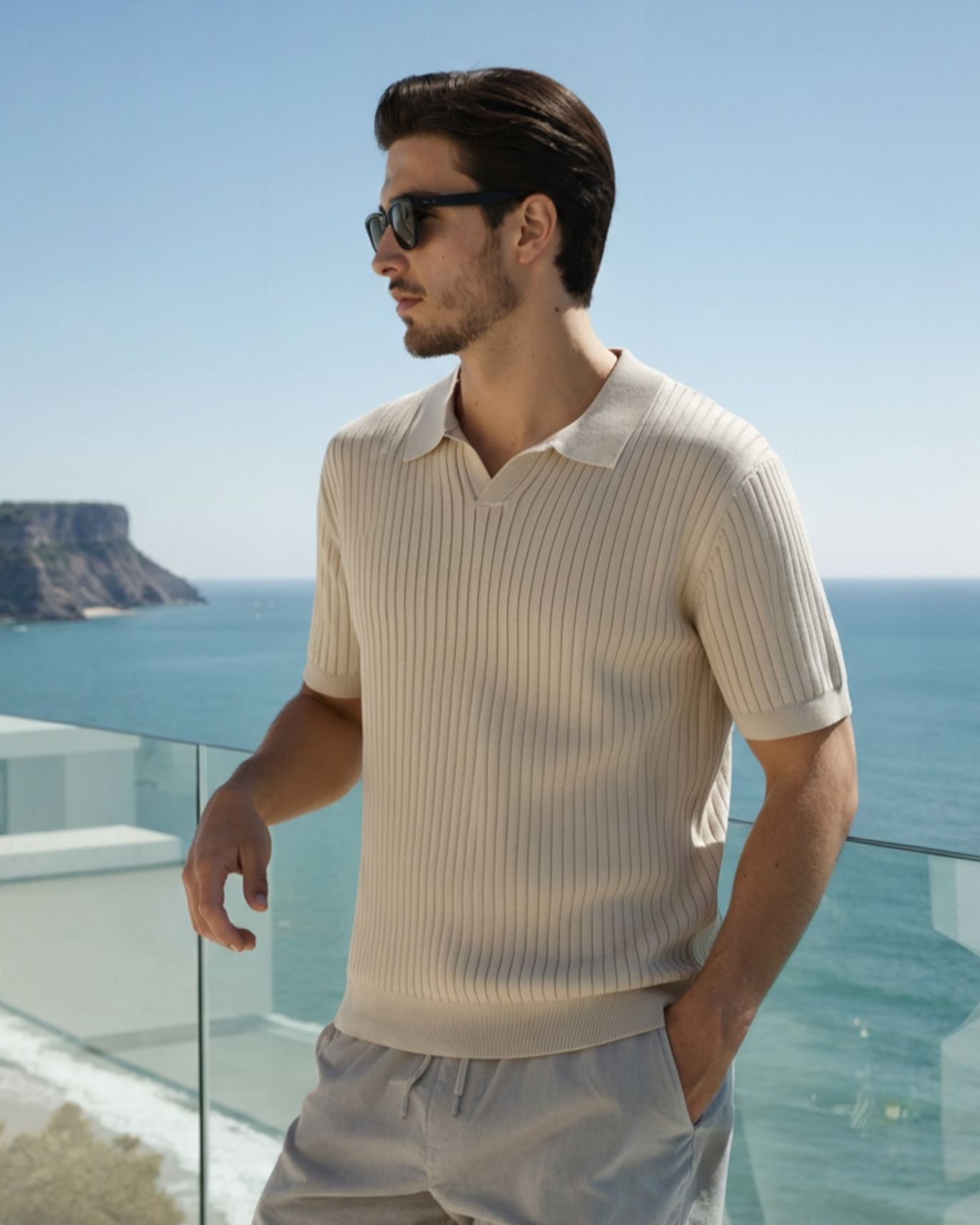 MANSSINO™ | RIBBED KNIT POLO