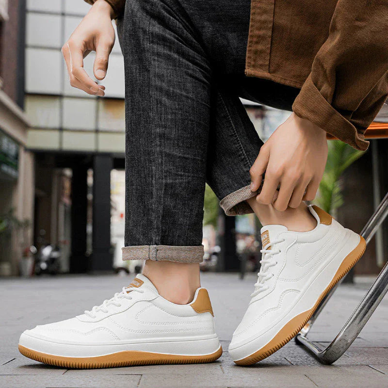 MANSSINO™ | Genuine Leather Low-Top Trainers