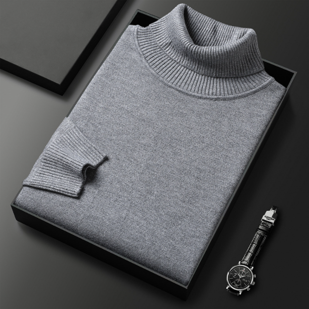 MANSSINO™ | Men's Solid-Color Premium Turtleneck Sweater