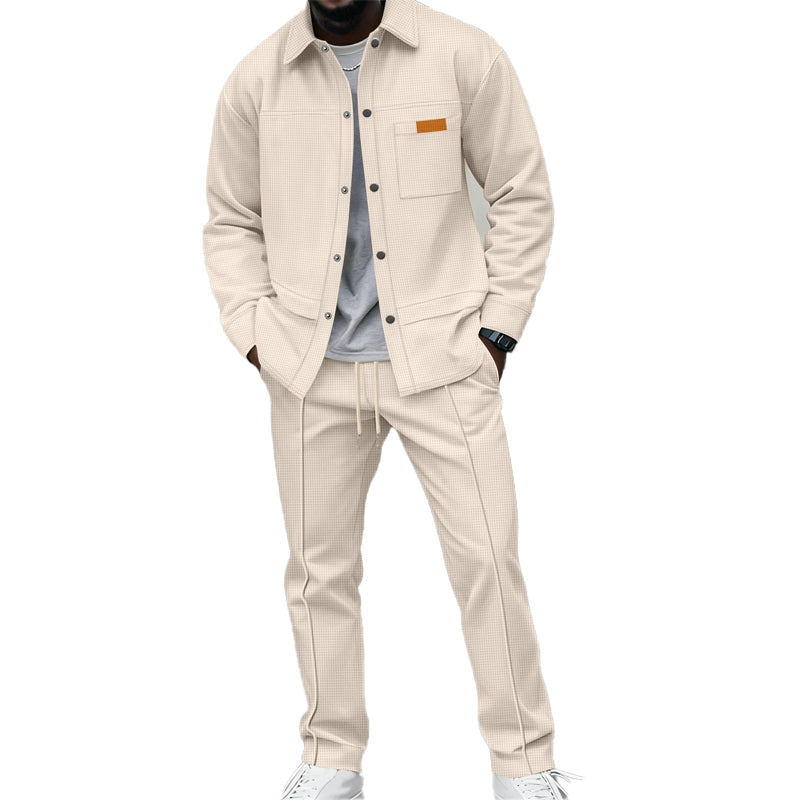 MANSSINO™ | Waffle-Knit Jacket and Pants Set