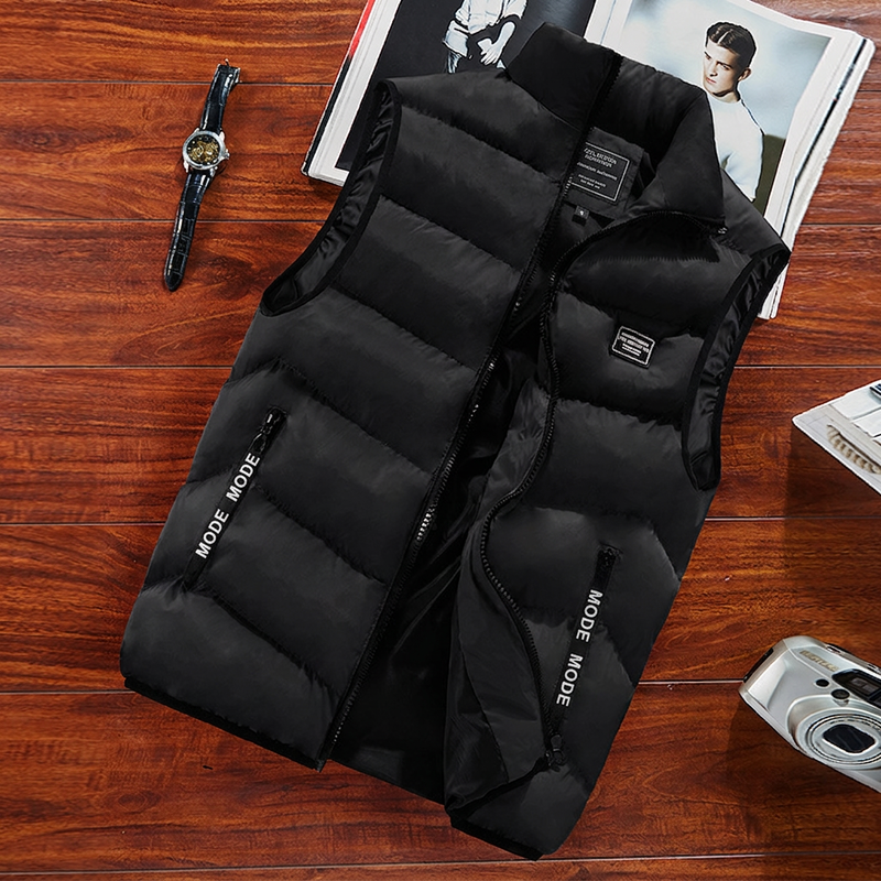 MANSSINO™ | Men's quilted vest with stand-up collar