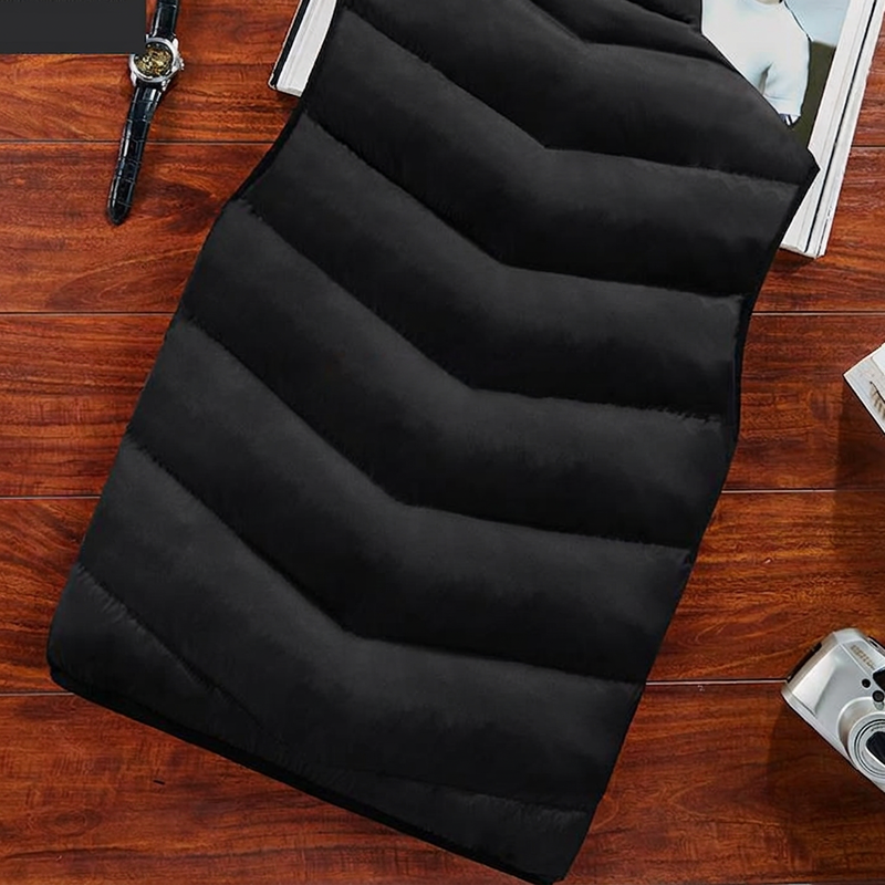 MANSSINO™ | Men's quilted vest with stand-up collar