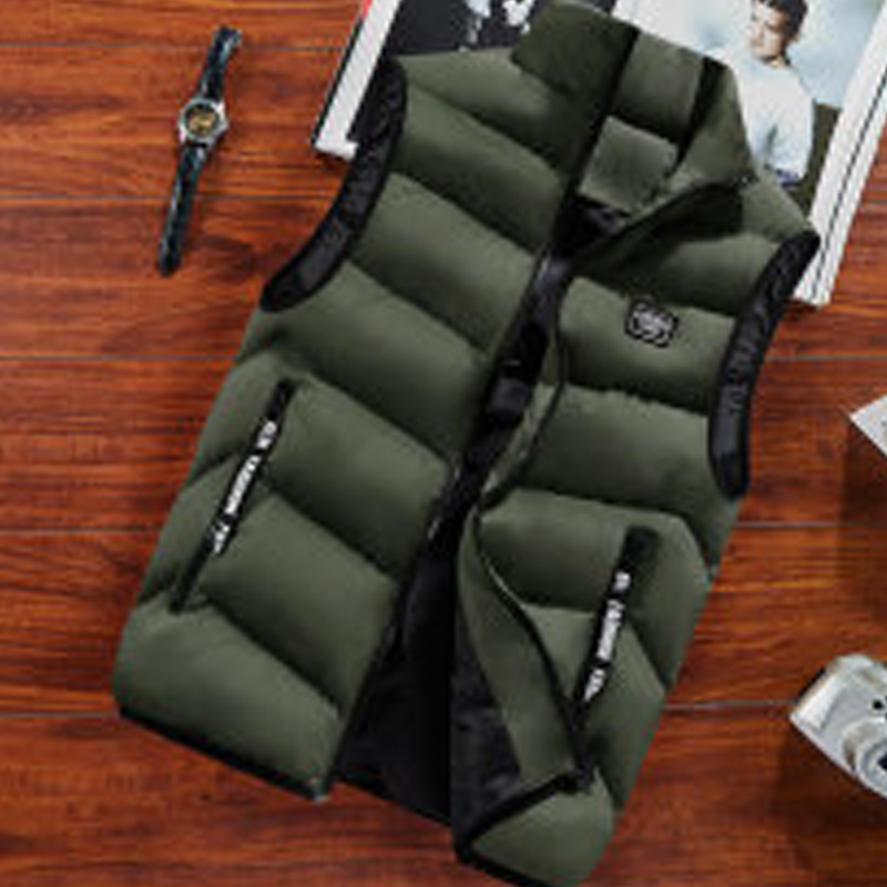MANSSINO™ | Men's quilted vest with stand-up collar