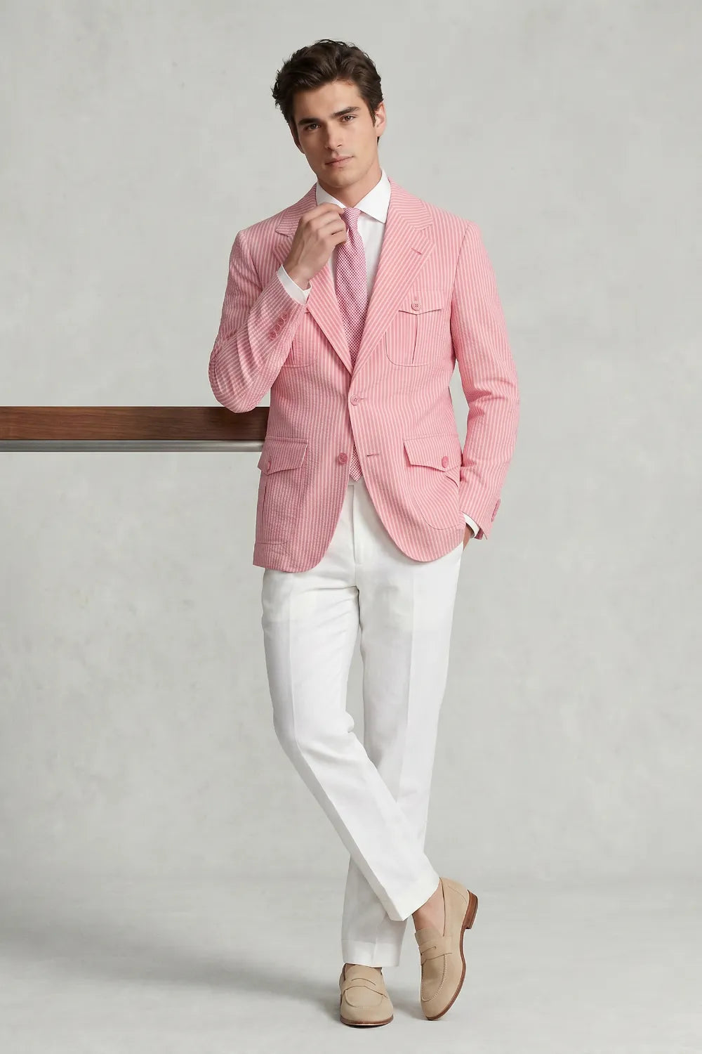 MANSSINO™ | Men's Modern Seersucker 2-Piece Suit