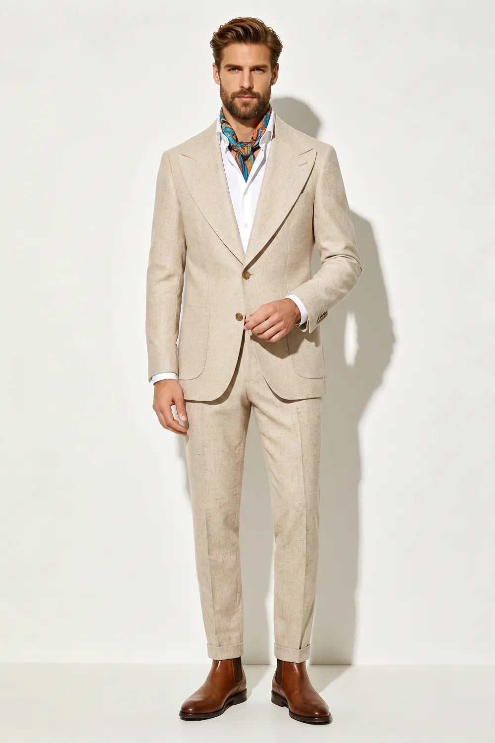 MANSSINO™ | Men's Summer Linen Blend 2-Piece Suit