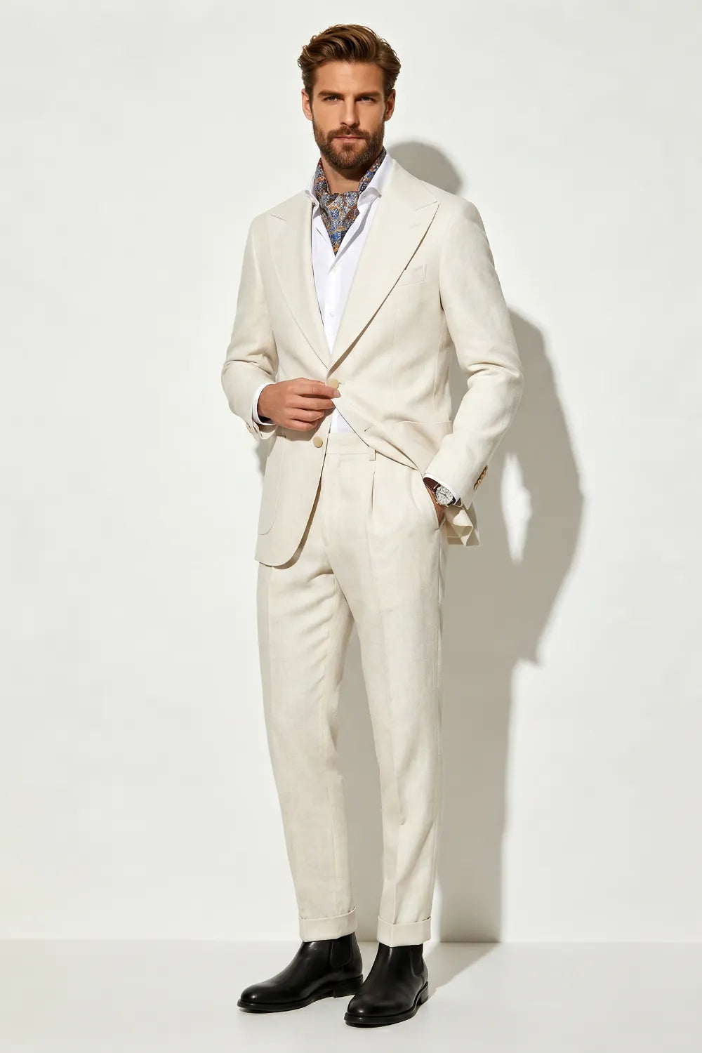 MANSSINO™ | Men's Summer Linen Blend 2-Piece Suit