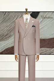 MANSSINO™ | Men's Khaki Vintage-Inspired 2-Piece Suit