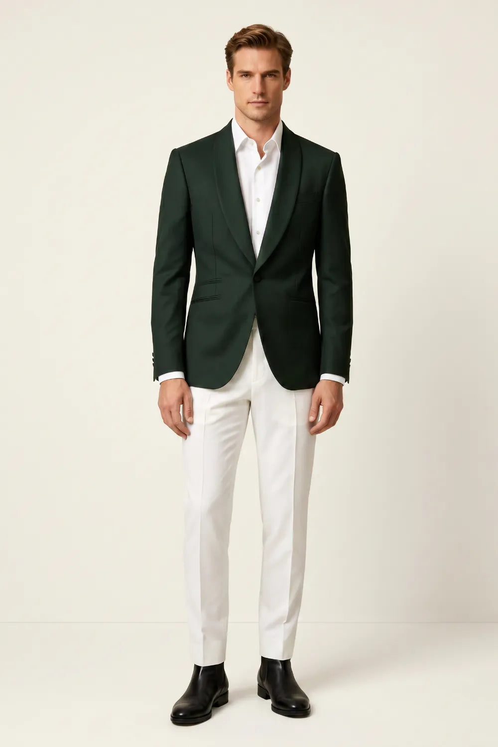 MANSSINO™ | Men's Dark Green Resort Formal 2-Piece Suit